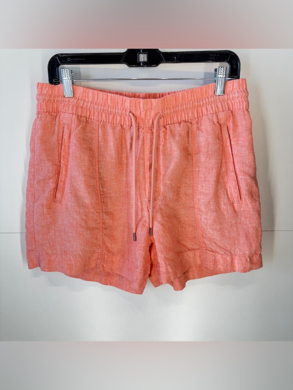 Athleta Retreat Linen Shorts in Sunset Glow
